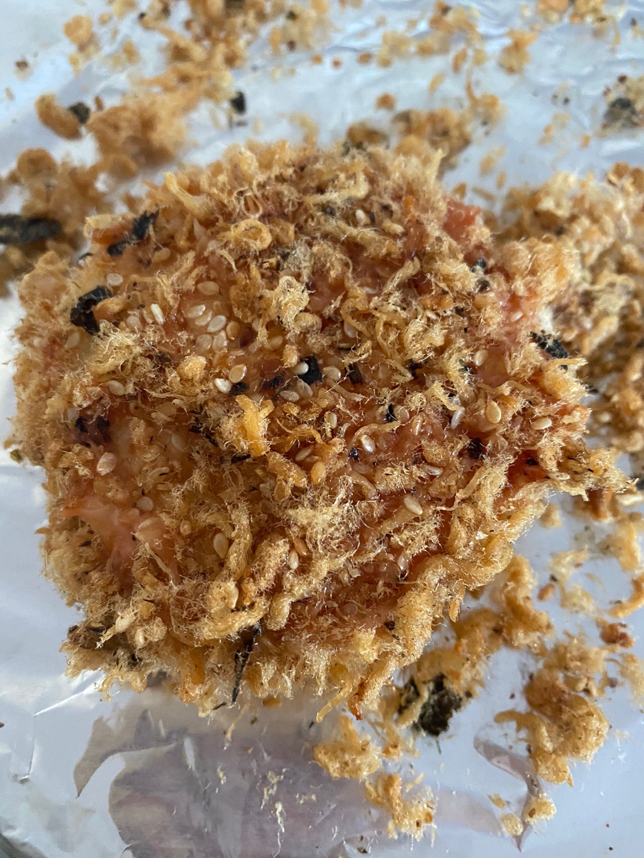 免烤箱 里脆外软的肉松小贝