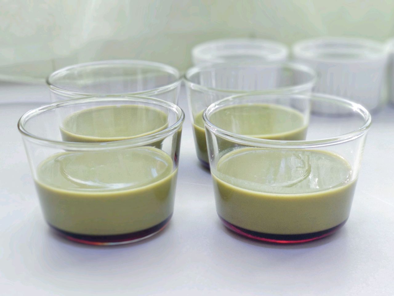 抹茶豆浆焦糖布丁烧