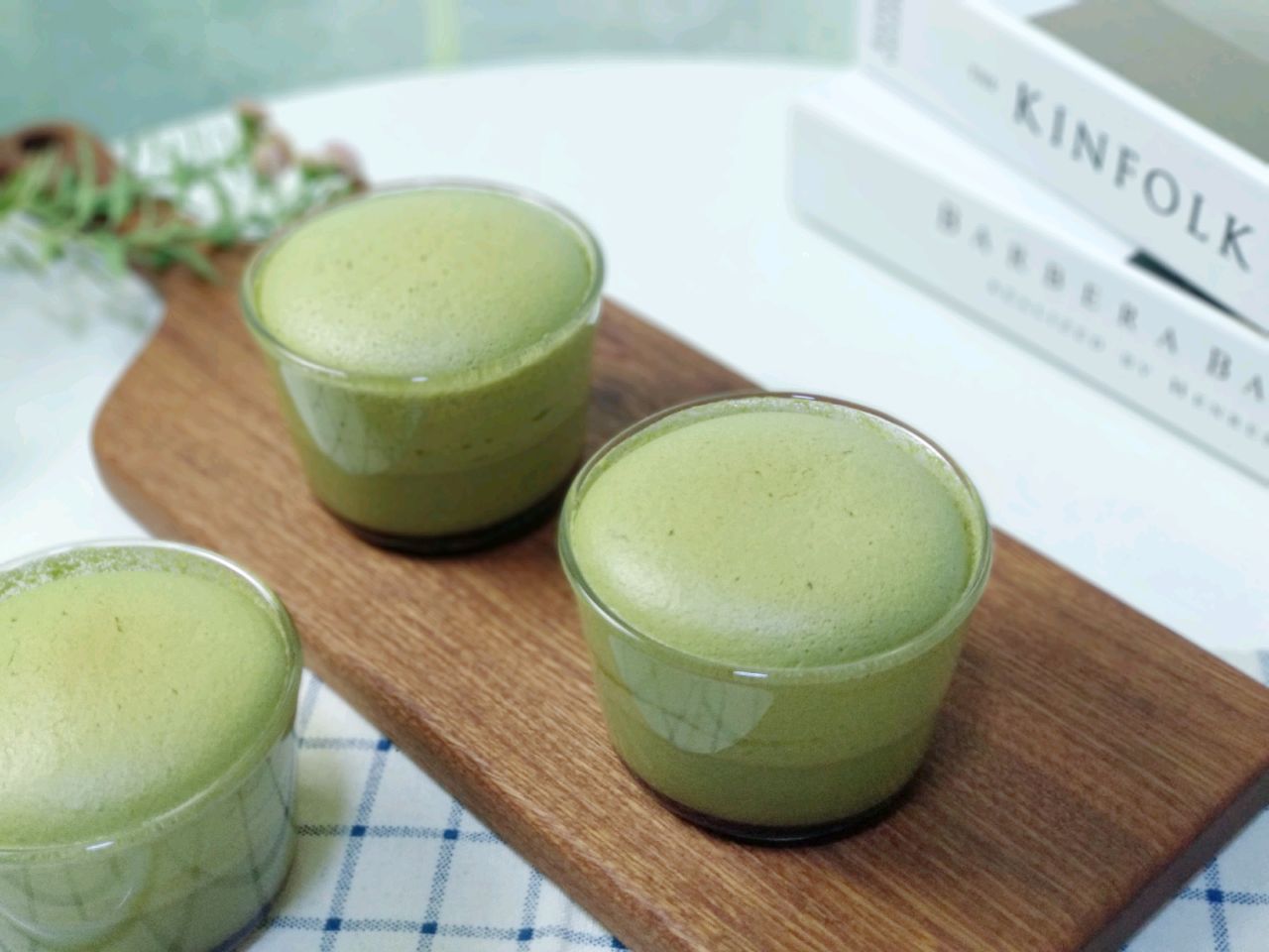 抹茶豆浆焦糖布丁烧