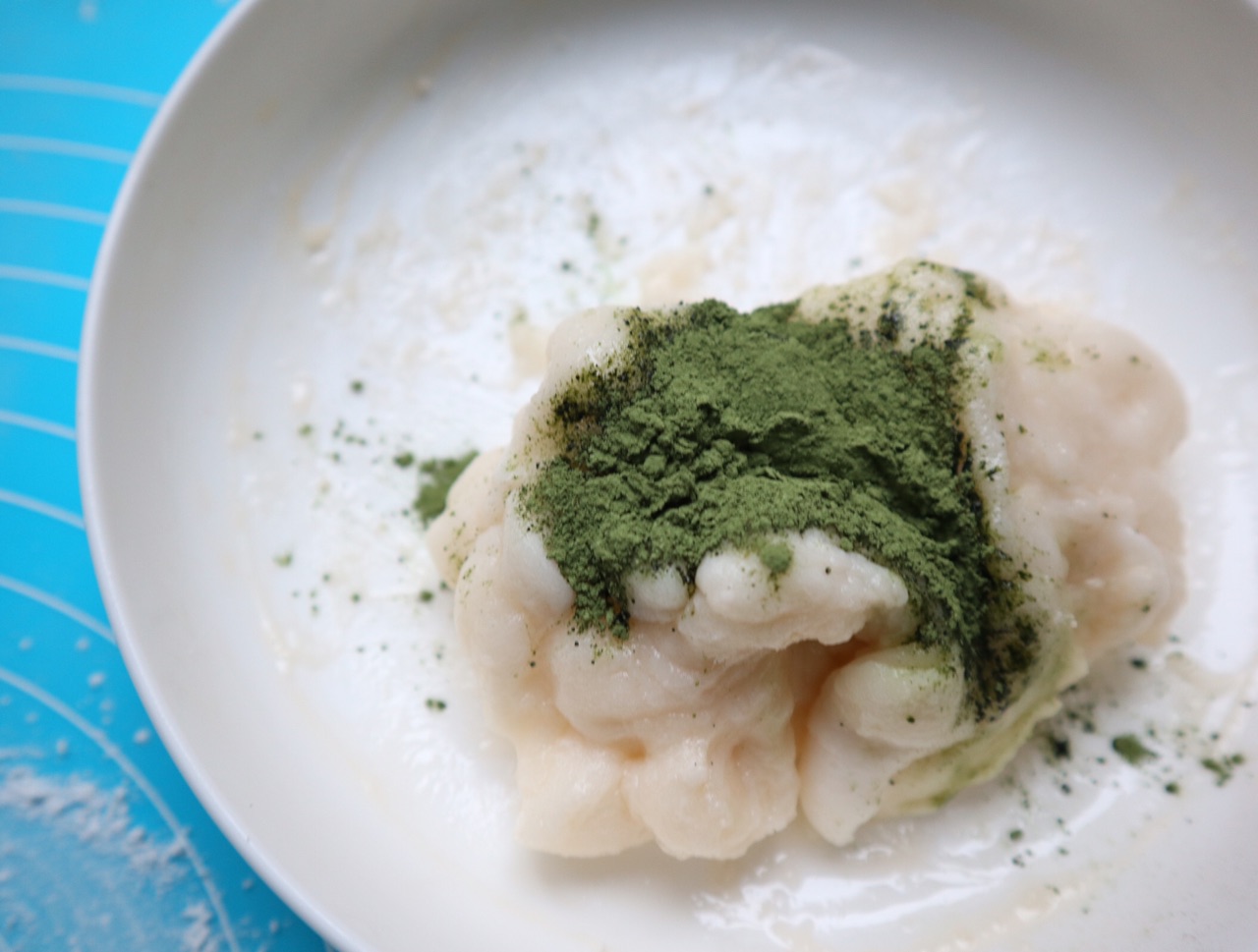 抹茶红豆巧克力麻薯