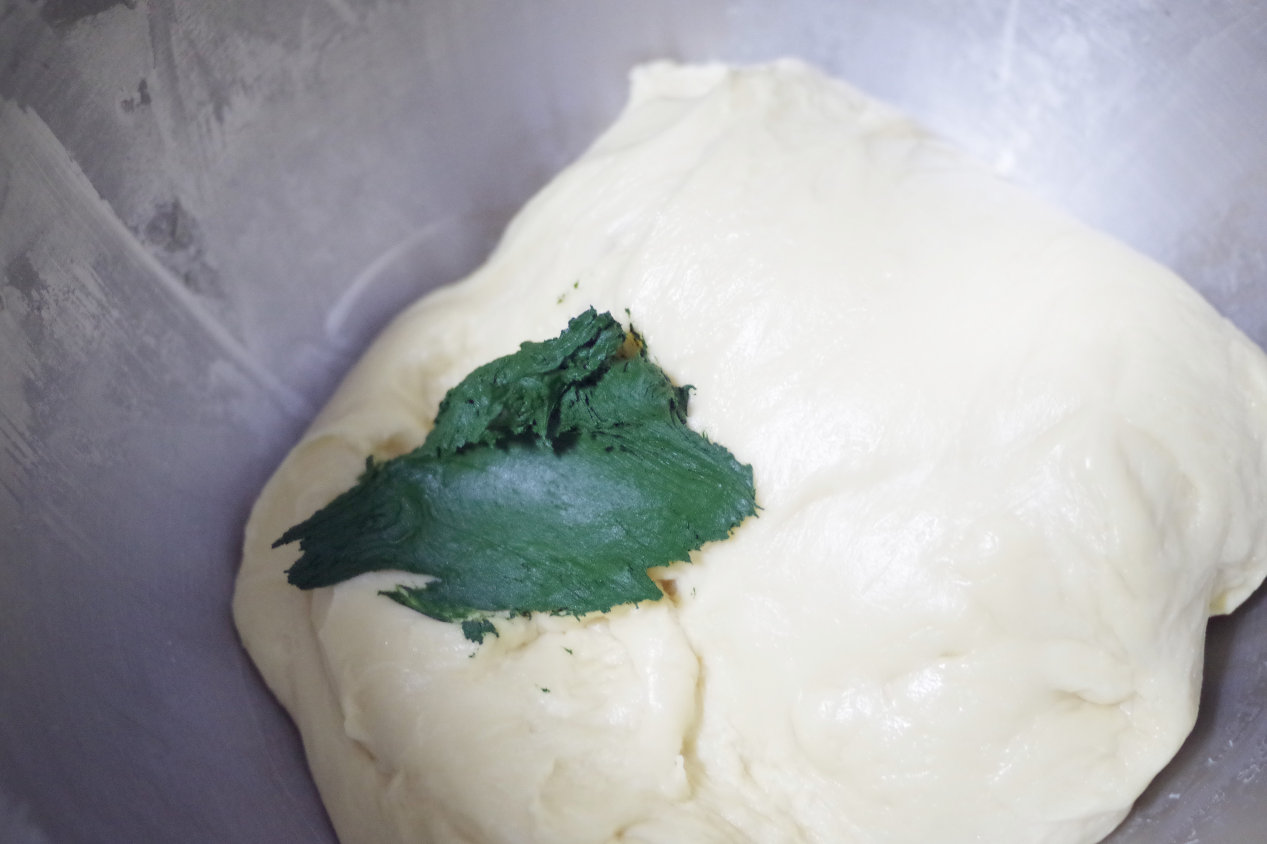 抹茶红豆圣诞树面包