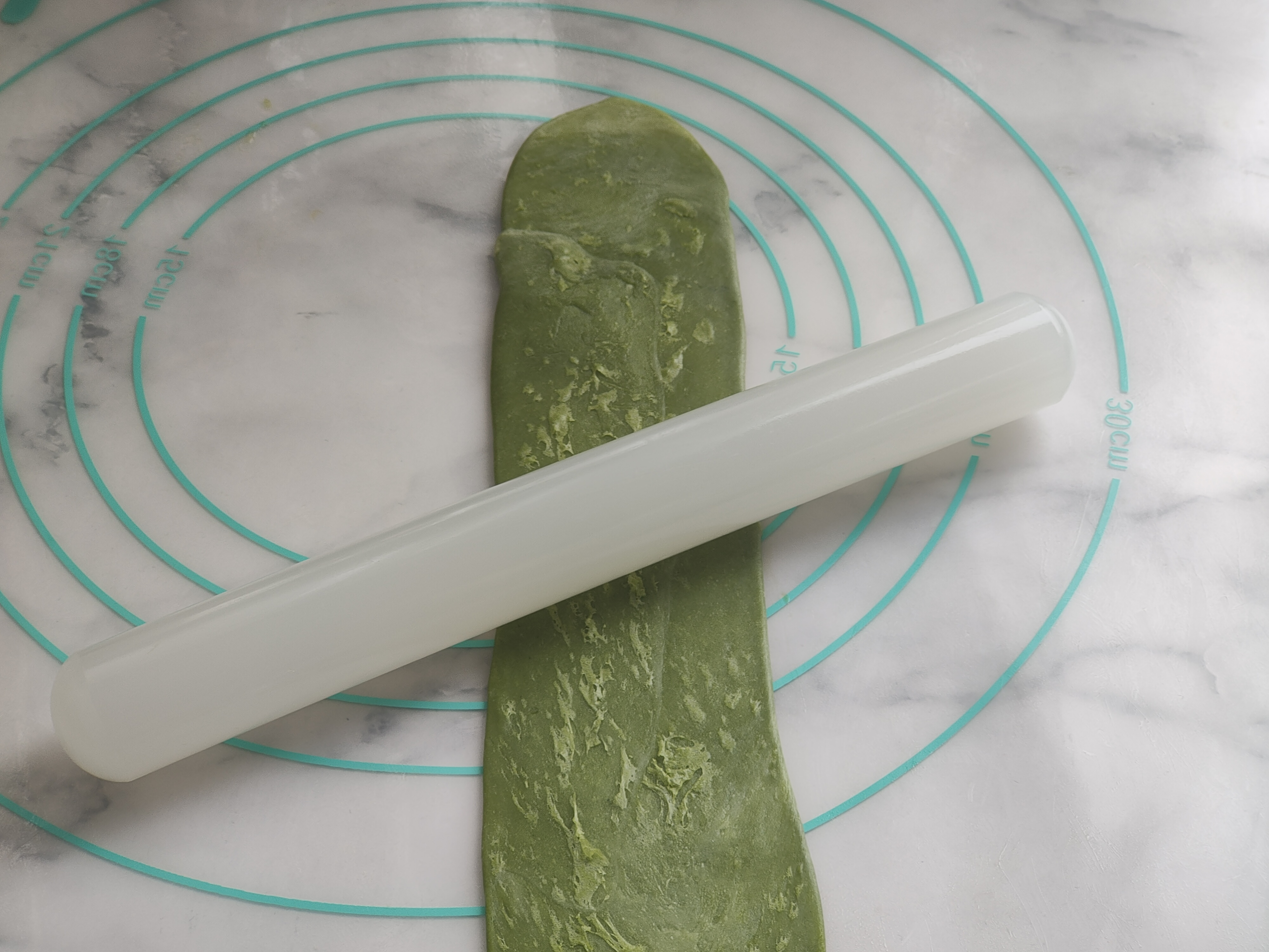 抹茶肉松豆沙酥