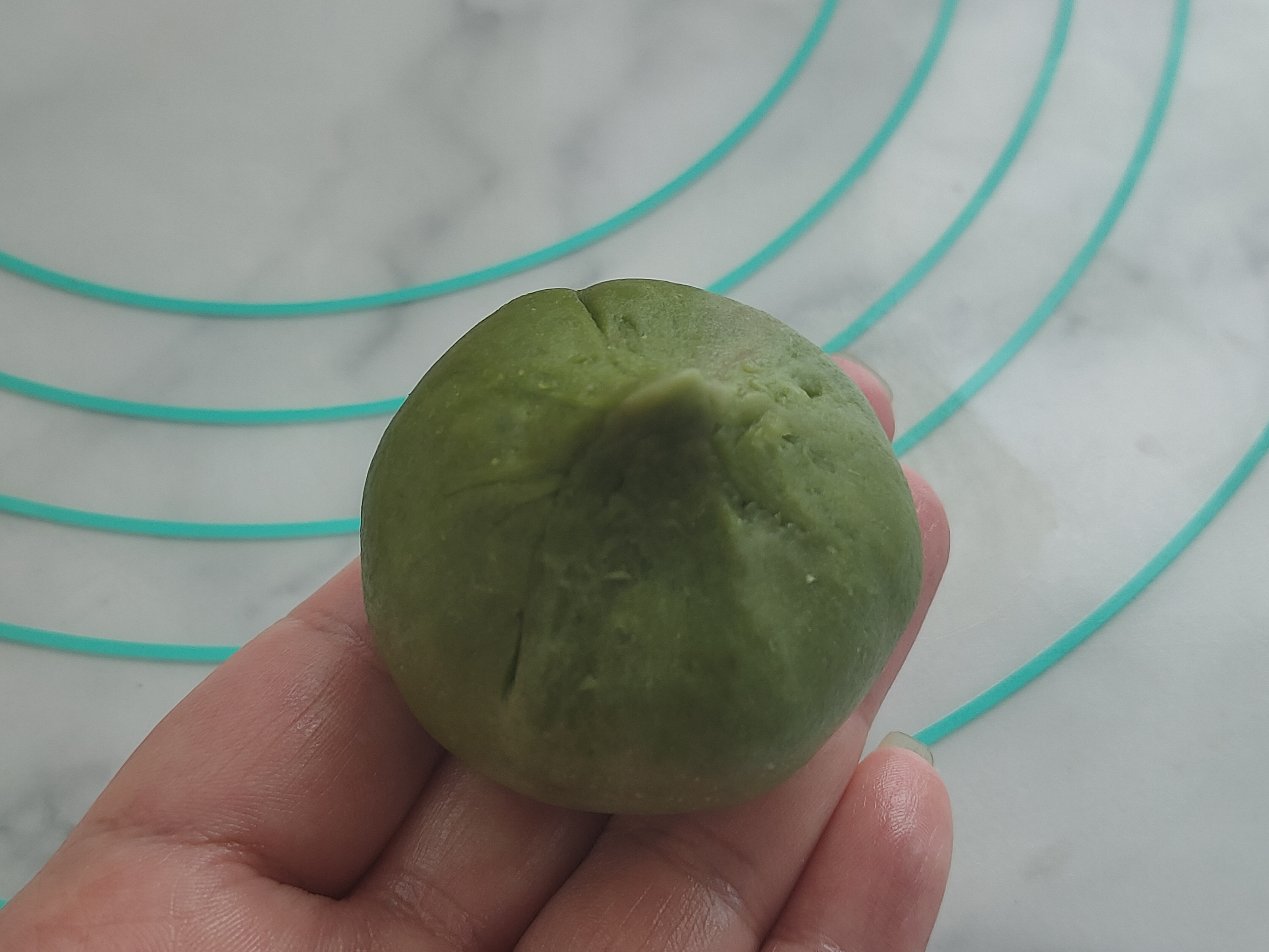 抹茶肉松豆沙酥