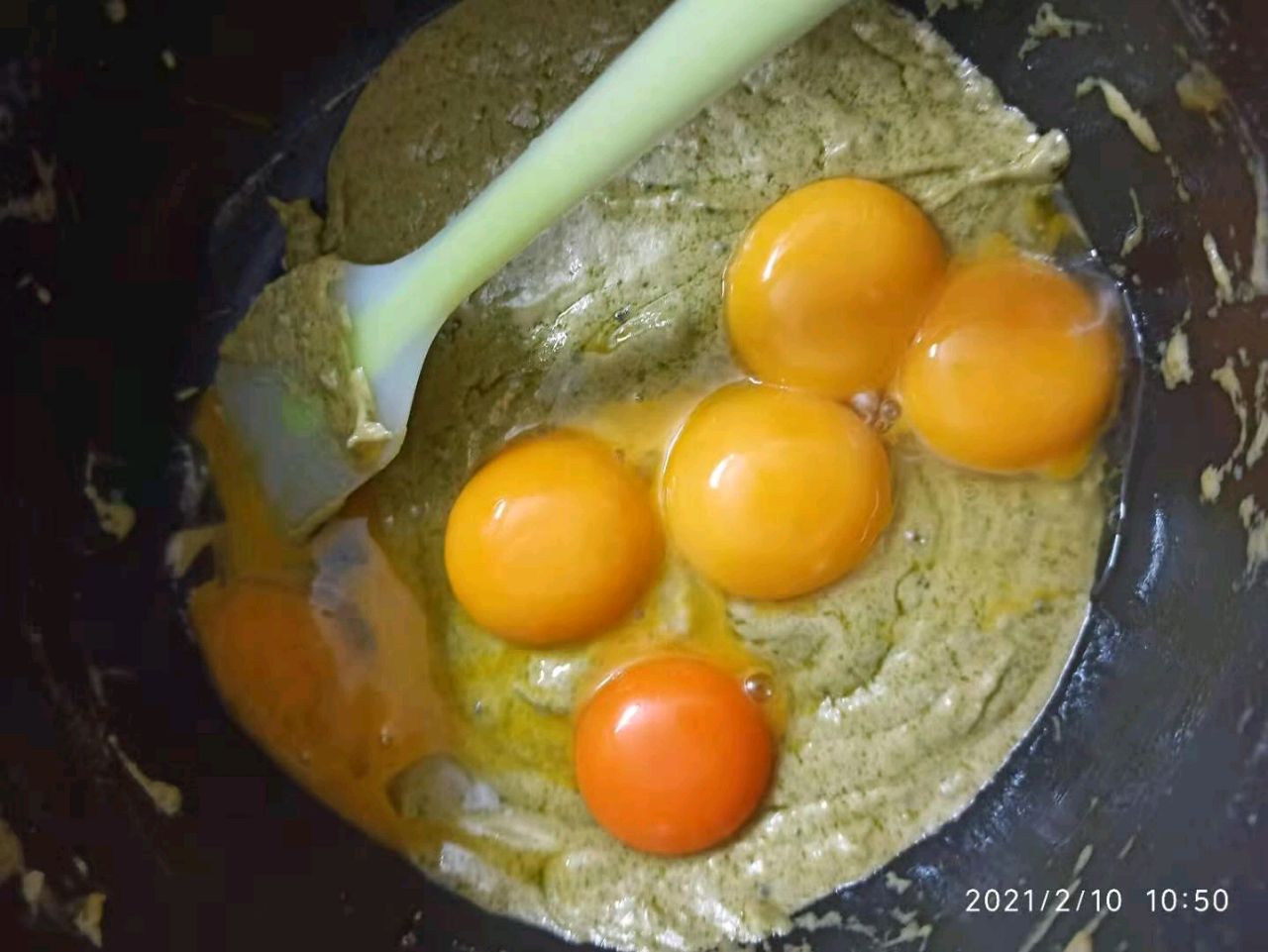 抹茶肉松古早蛋糕