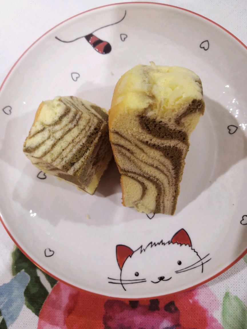 抹茶味斑马纹蛋糕