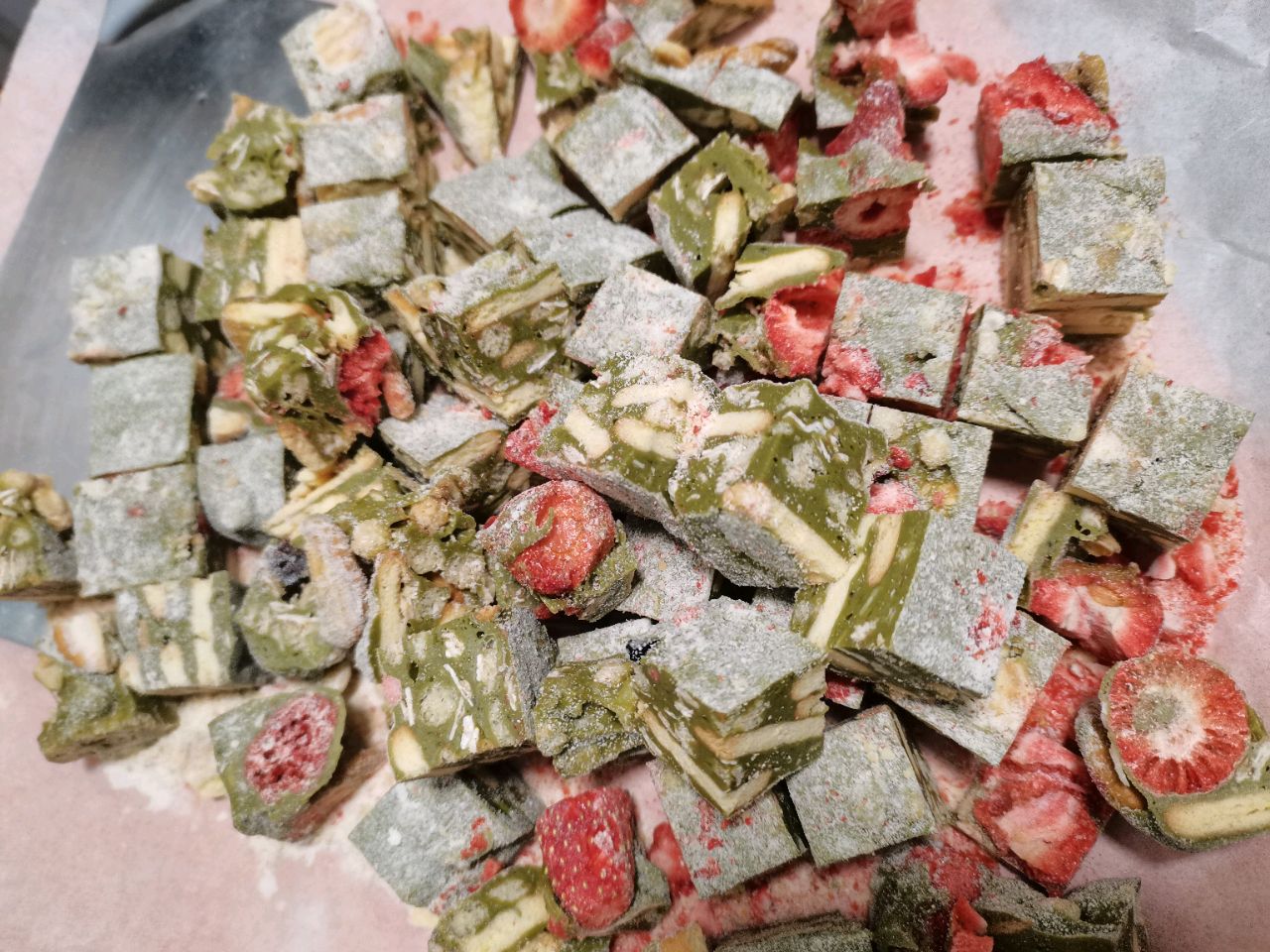 抹茶雪花酥