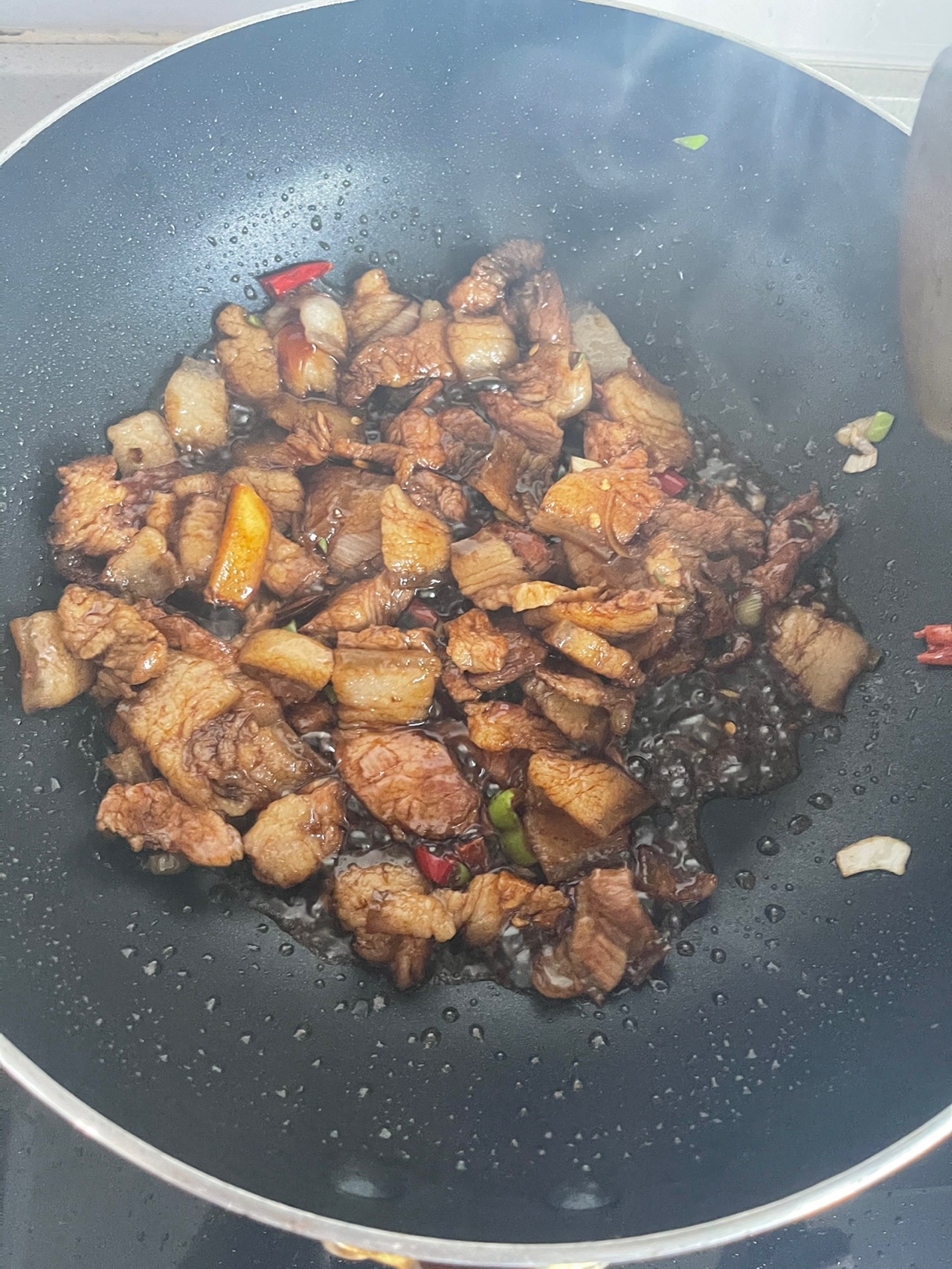蘑菇青菜炒肉