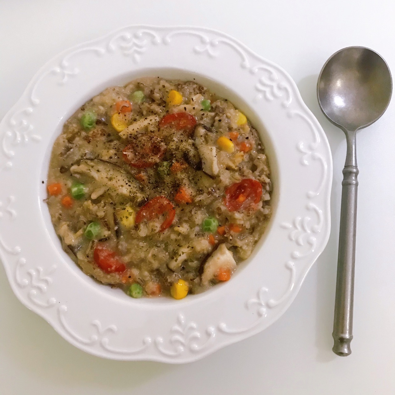 蘑菇蔬菜燕麦粥