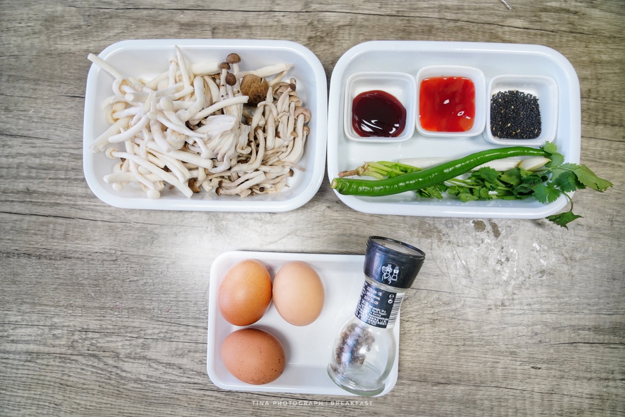 蘑菇馅煎蛋饼