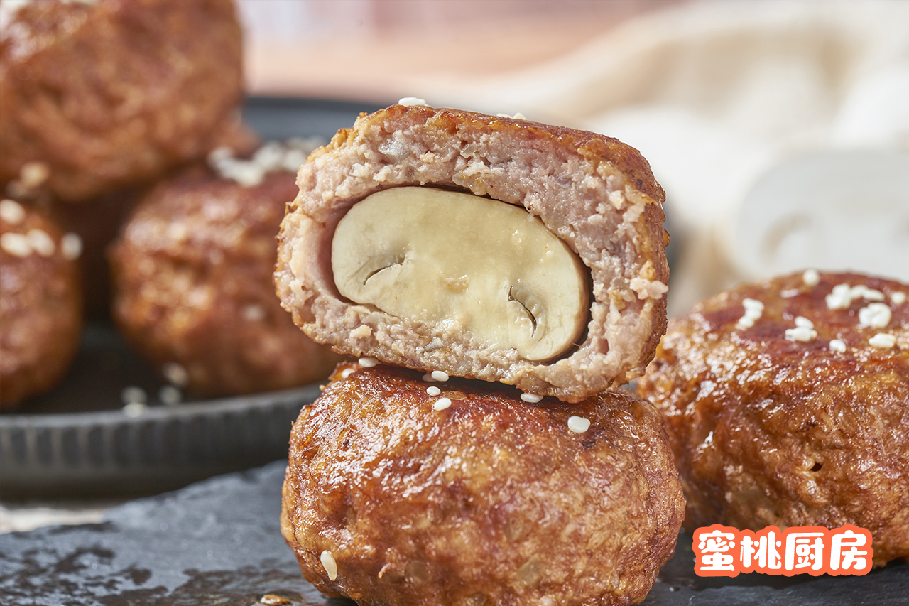蘑菇小肉饼