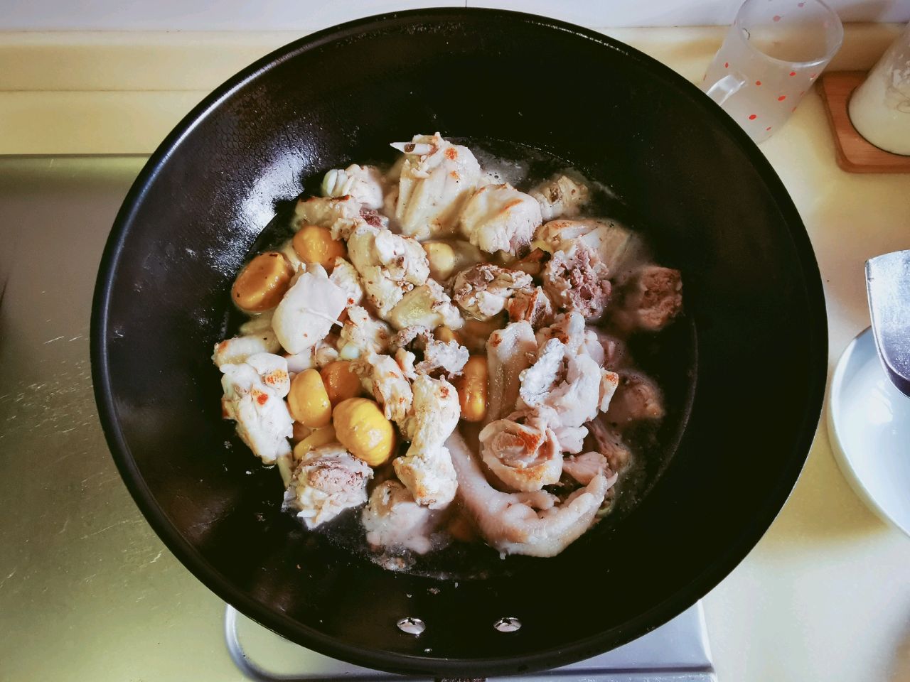 魔芋板栗鸡