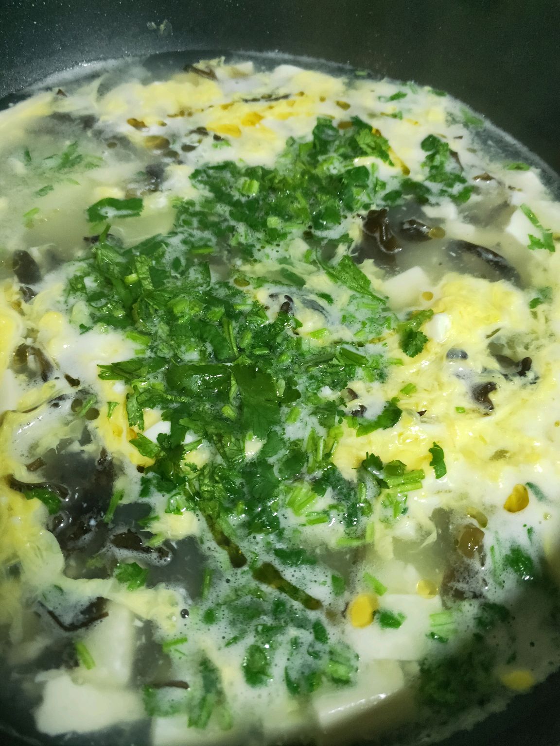 木耳豆腐羹