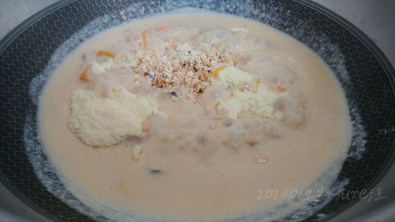 奶瓜蜜豆燕麦粥