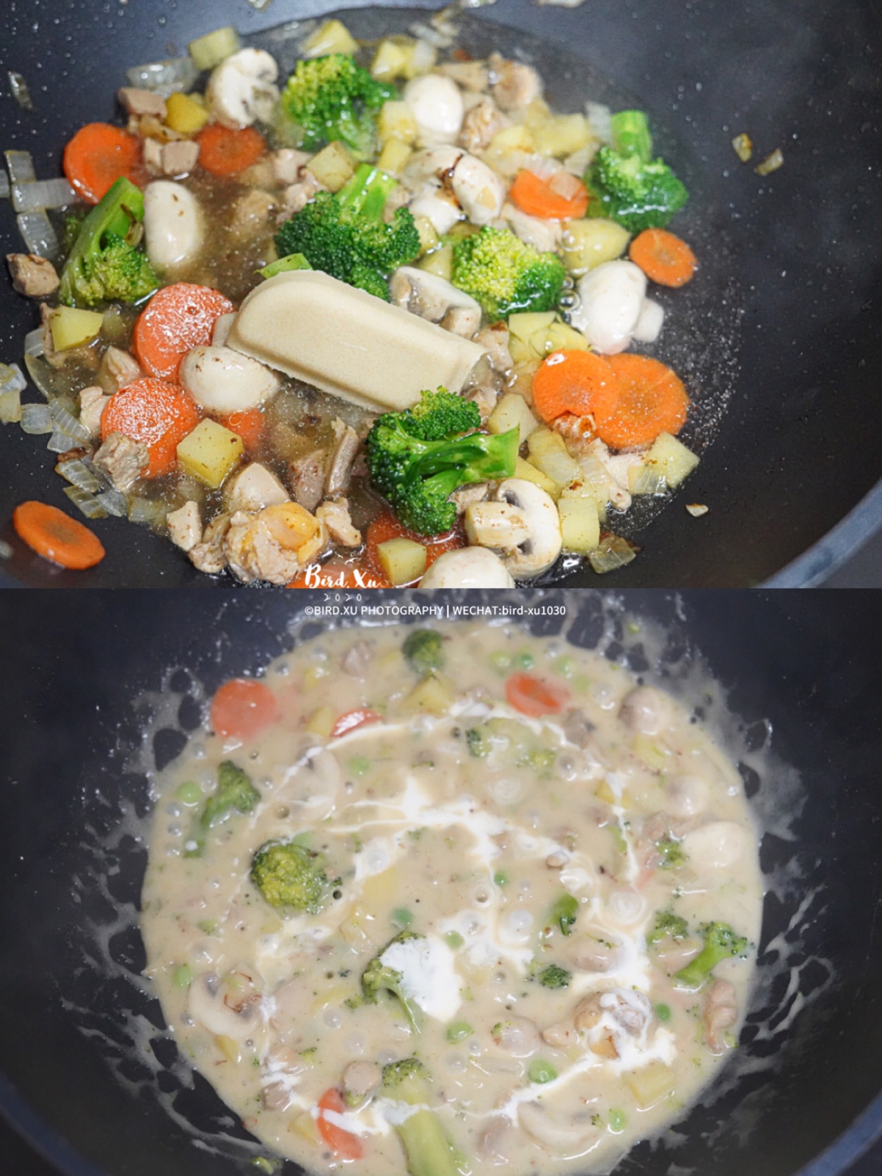 奶香浓郁的奶油蘑菇鸡肉饭