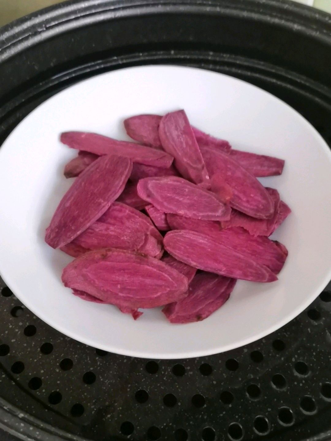 奶香紫薯糕～给不爱吃薯的宝宝