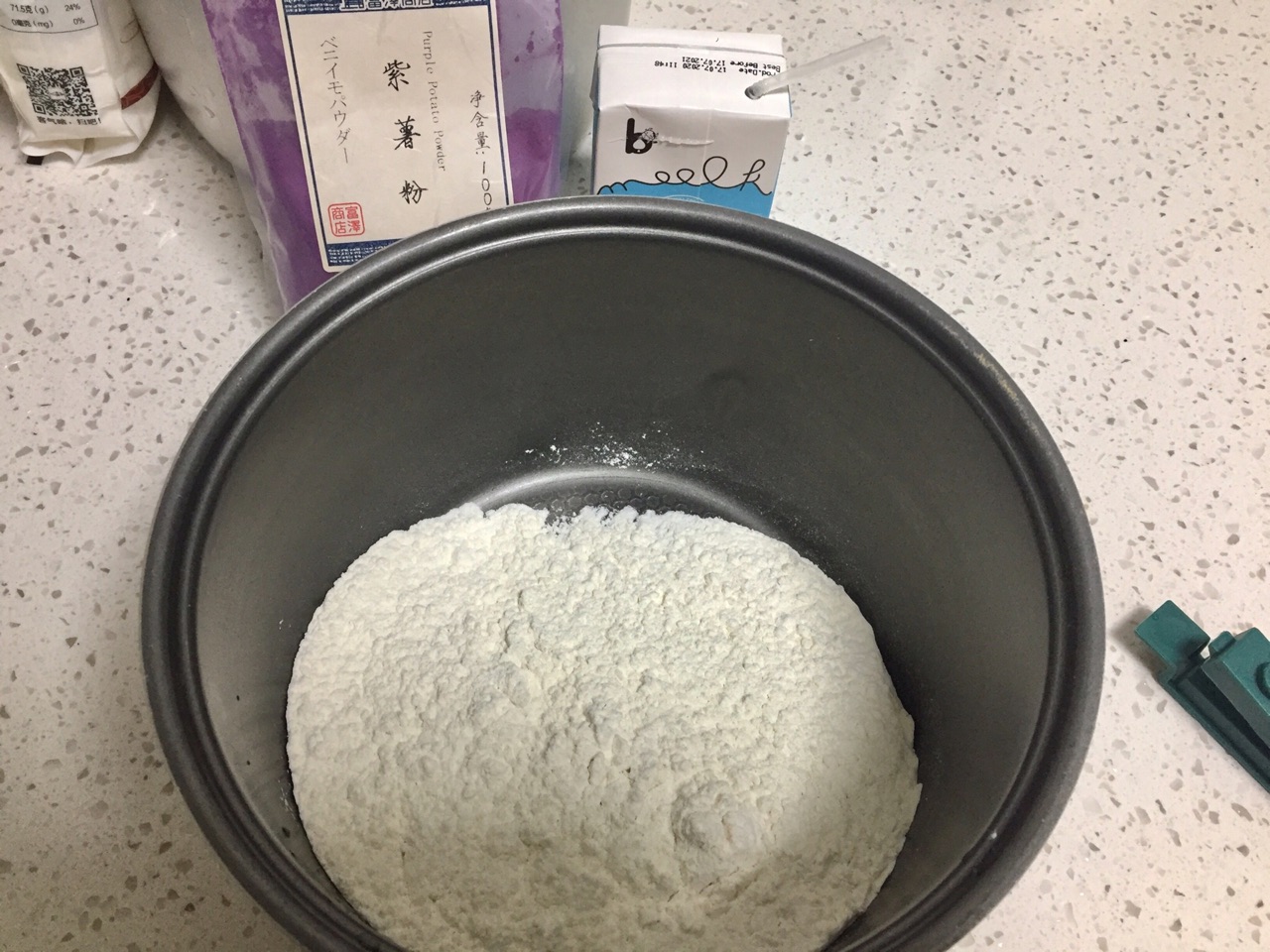 奶香紫薯小馒头