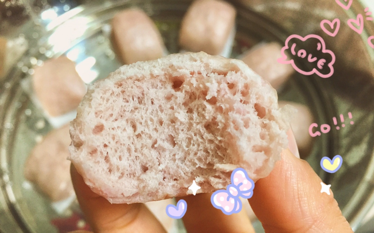 奶香紫薯小馒头