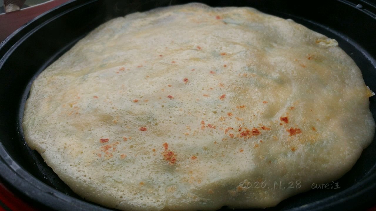 奶盐葱香烀蛋饼