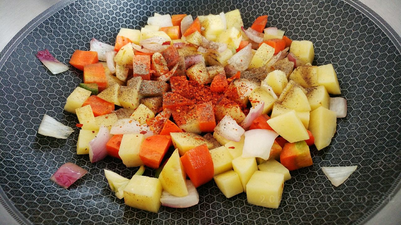 奶油咖喱杂蔬饭