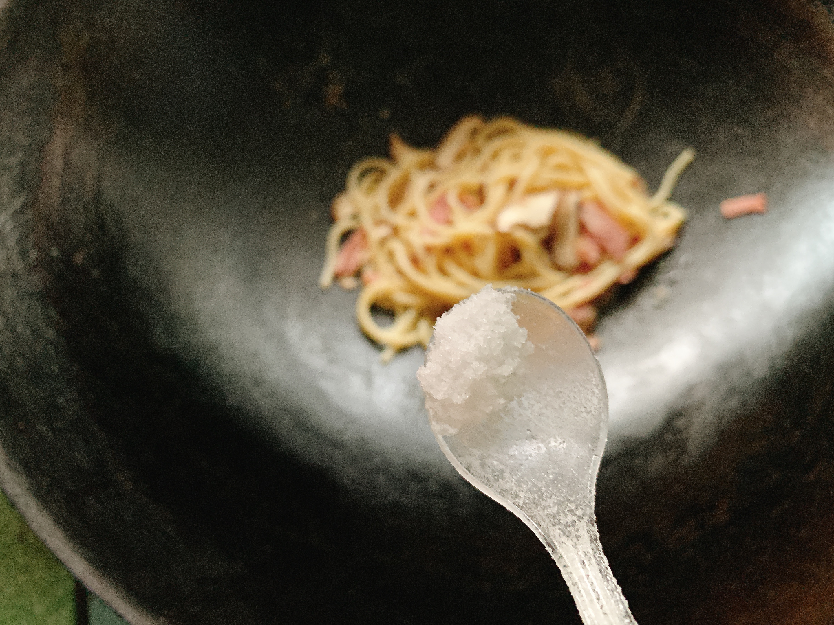 奶油蘑菇培根意面