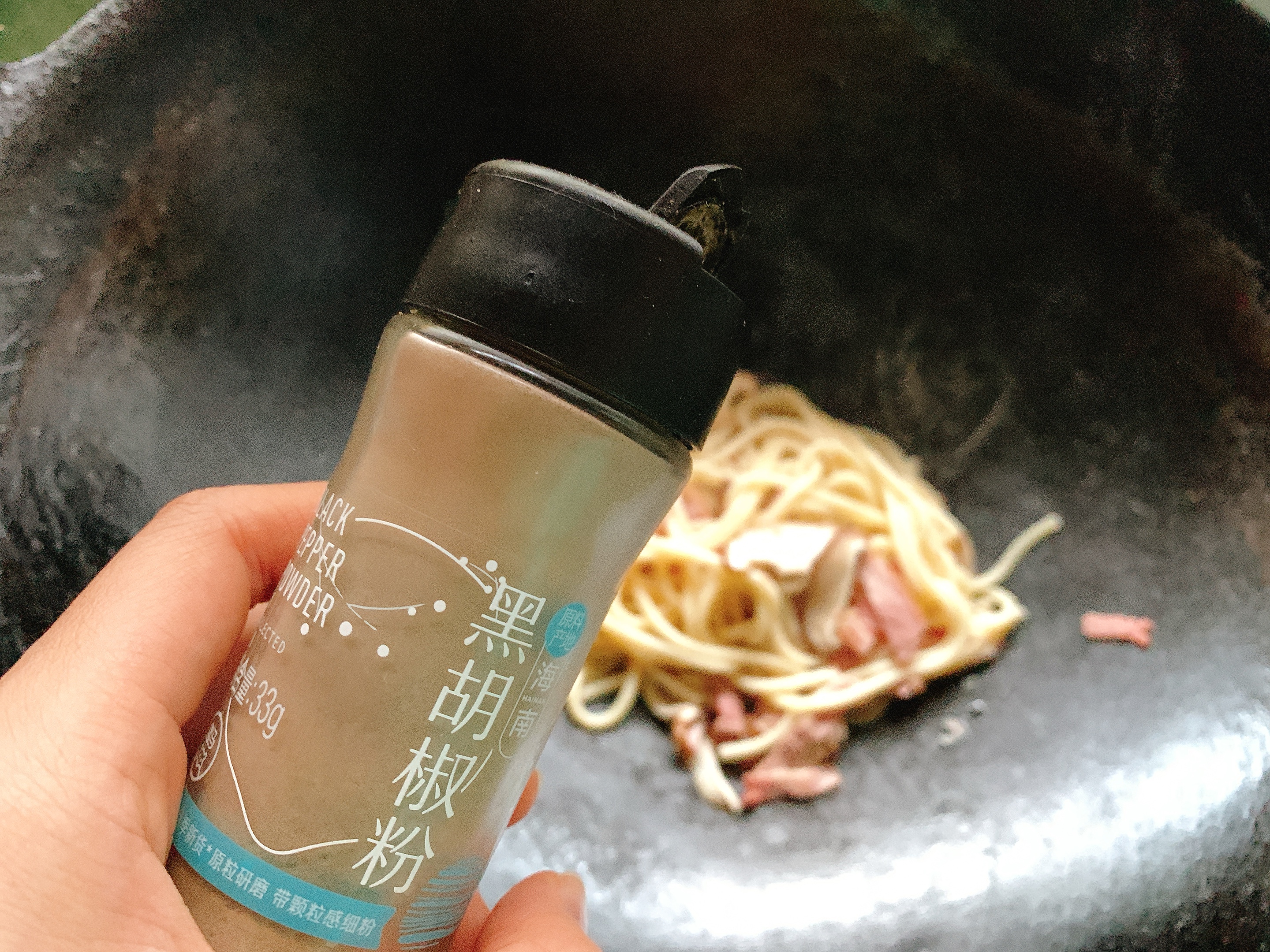 奶油蘑菇培根意面
