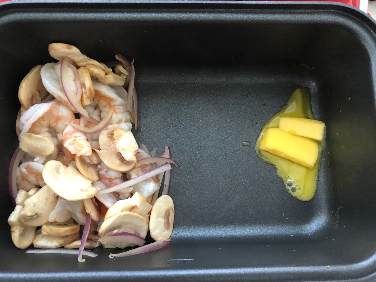 奶油虾仁蘑菇汤