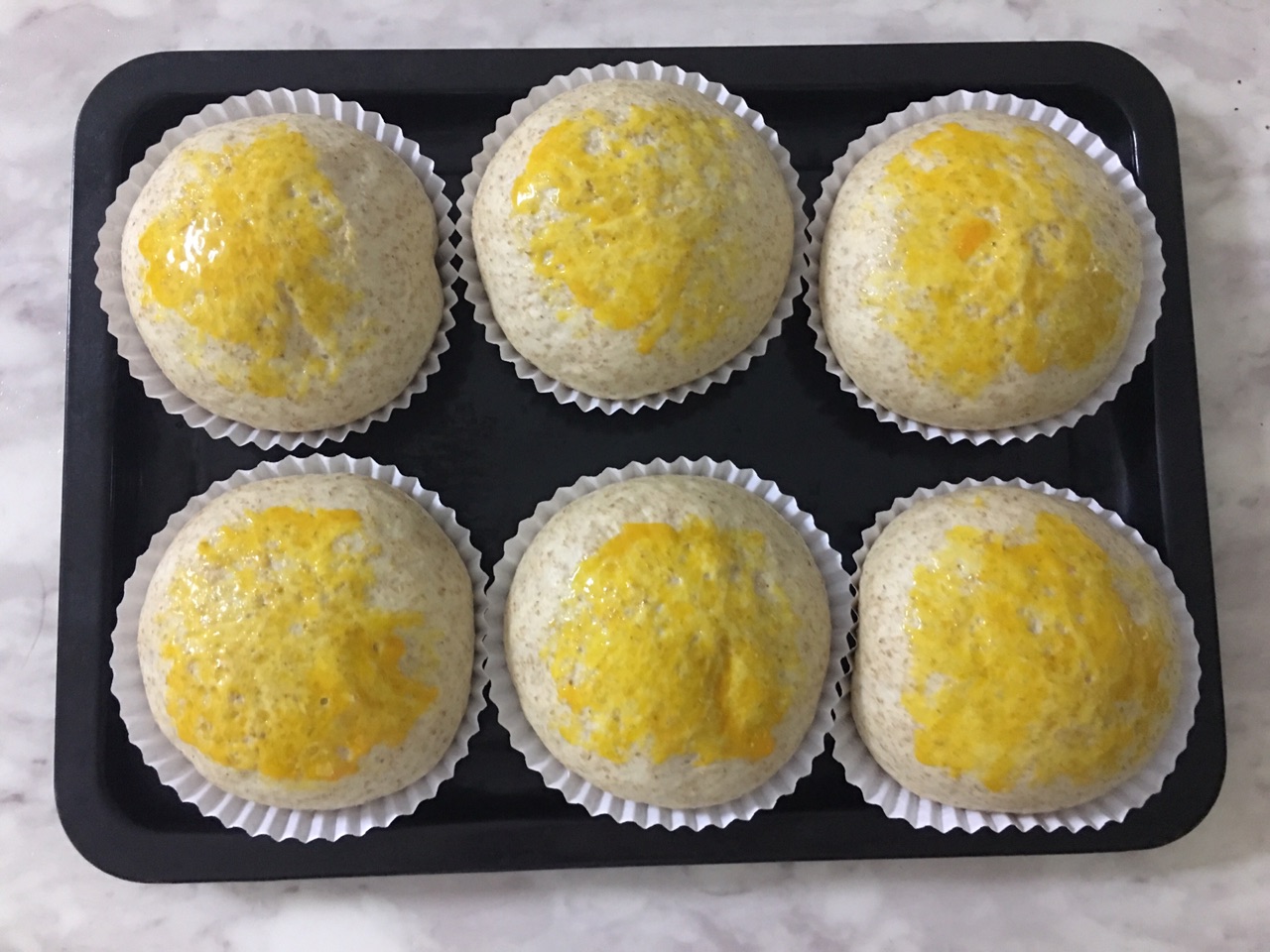 奶油芋泥全麦面包