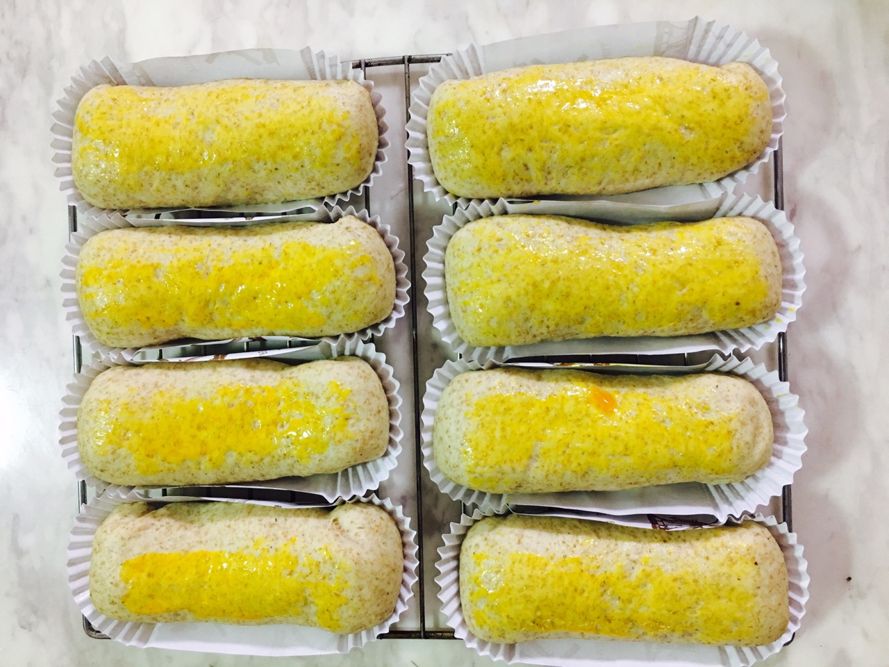 奶油芋泥全麦面包