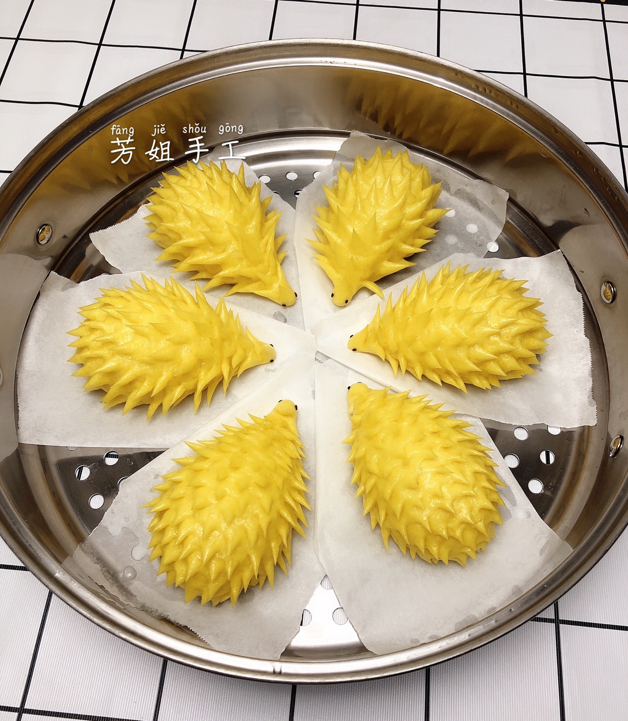 南瓜刺猬馒头