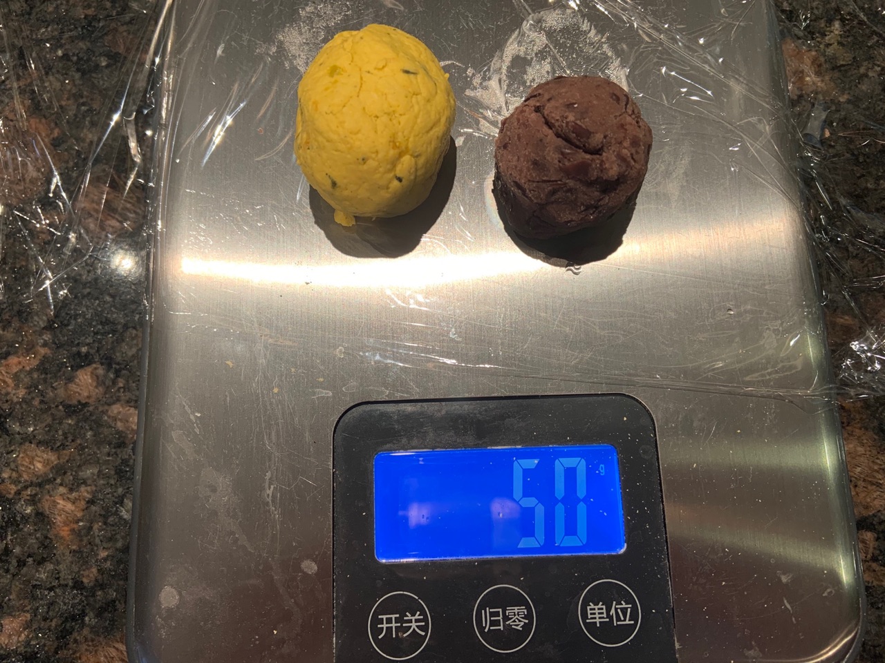 南瓜红豆糯米饼