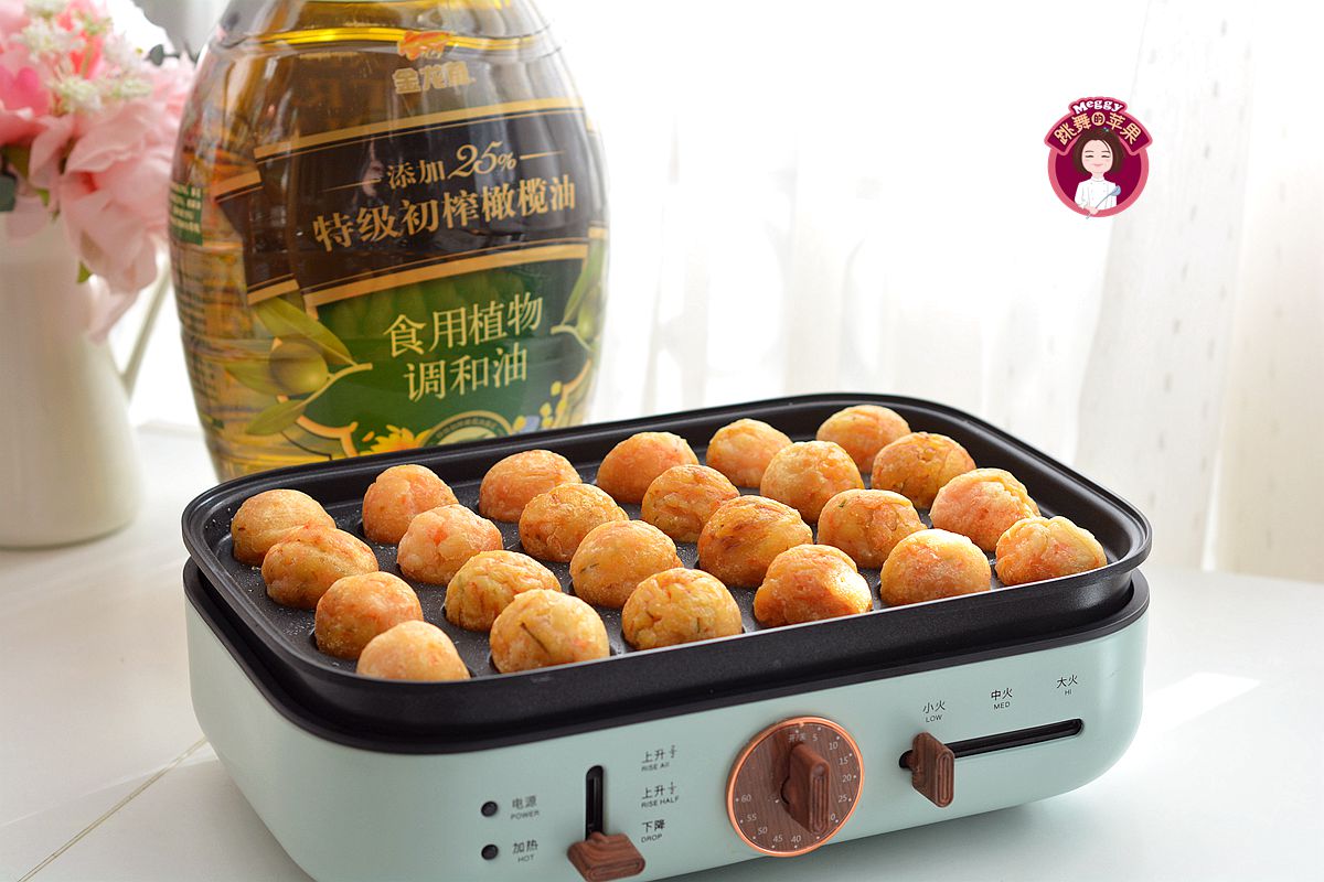 南瓜胡萝卜糯米丸子