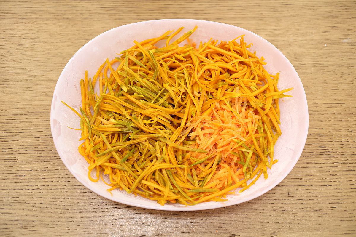 南瓜胡萝卜糯米丸子