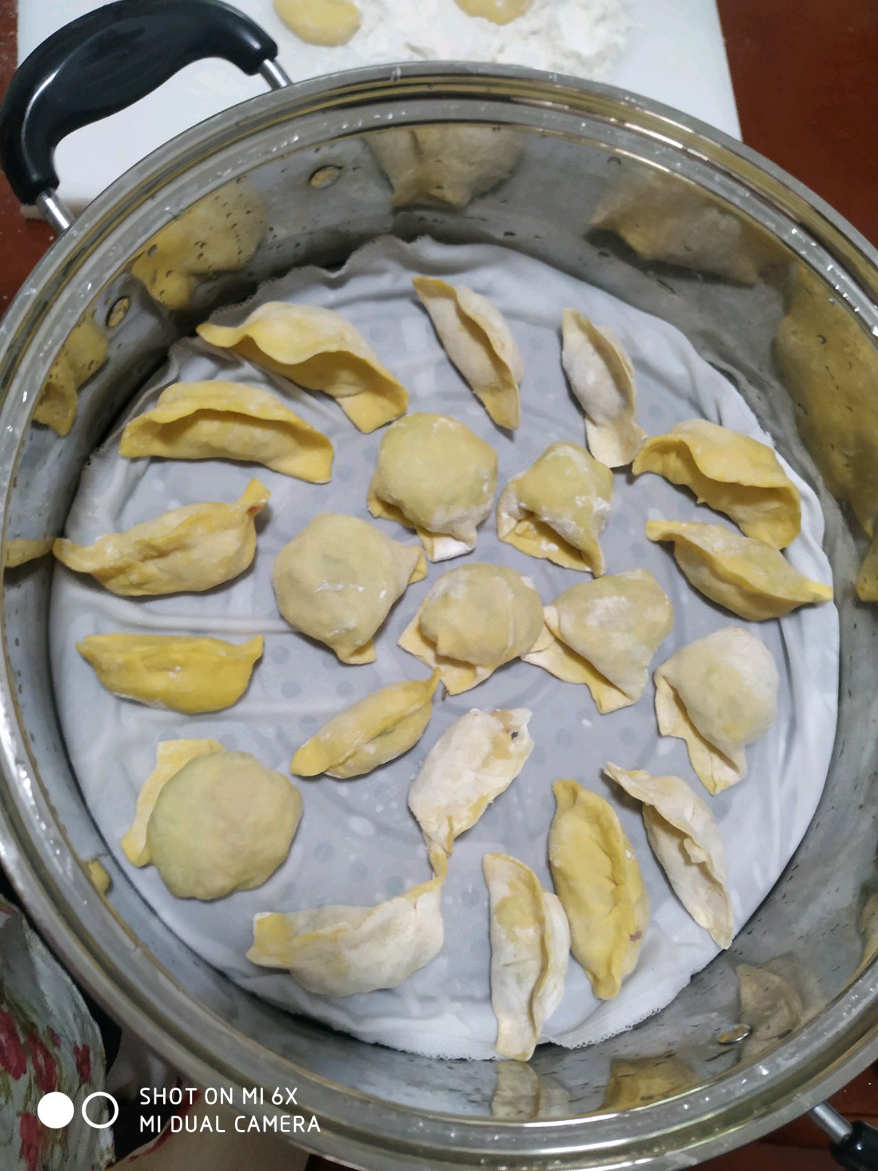 南瓜饺子皮，之形状各异