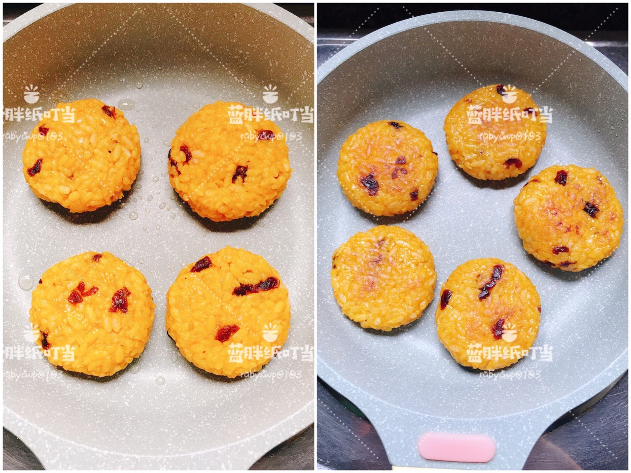 南瓜蔓越莓干芝心米饼