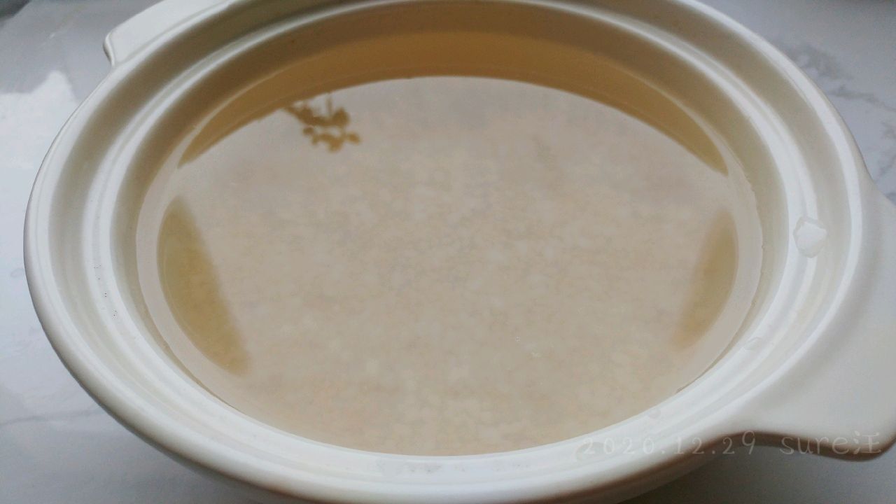 南瓜蜜豆红黏粥