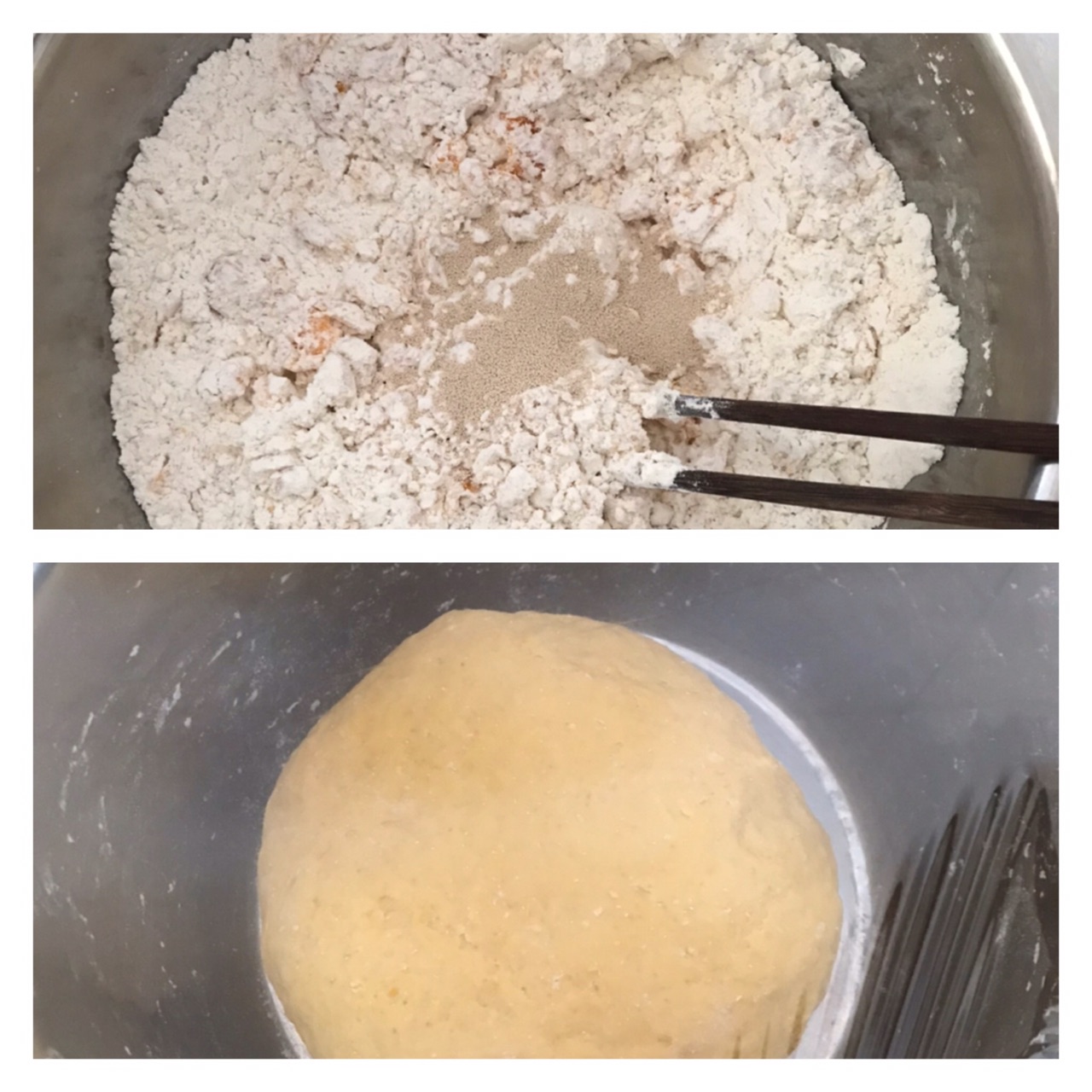 南瓜面素馅包子