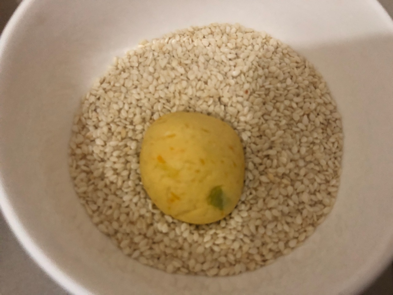 南瓜糯米芝麻饼