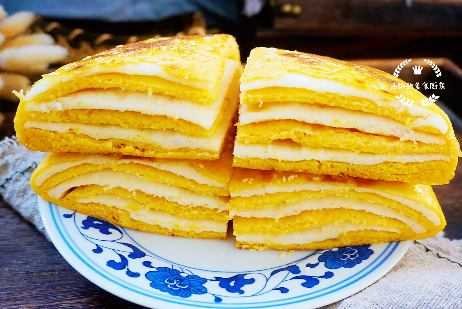 南瓜千层发面饼