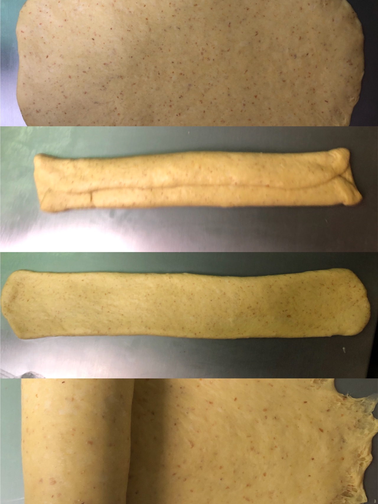 南瓜吐司（水合法+冷藏发酵）