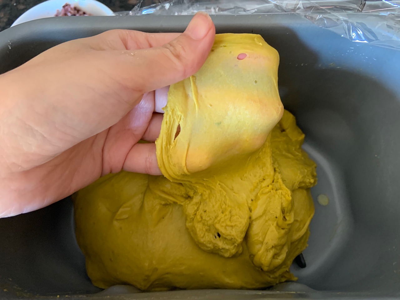 南瓜椰油牛奶小方包