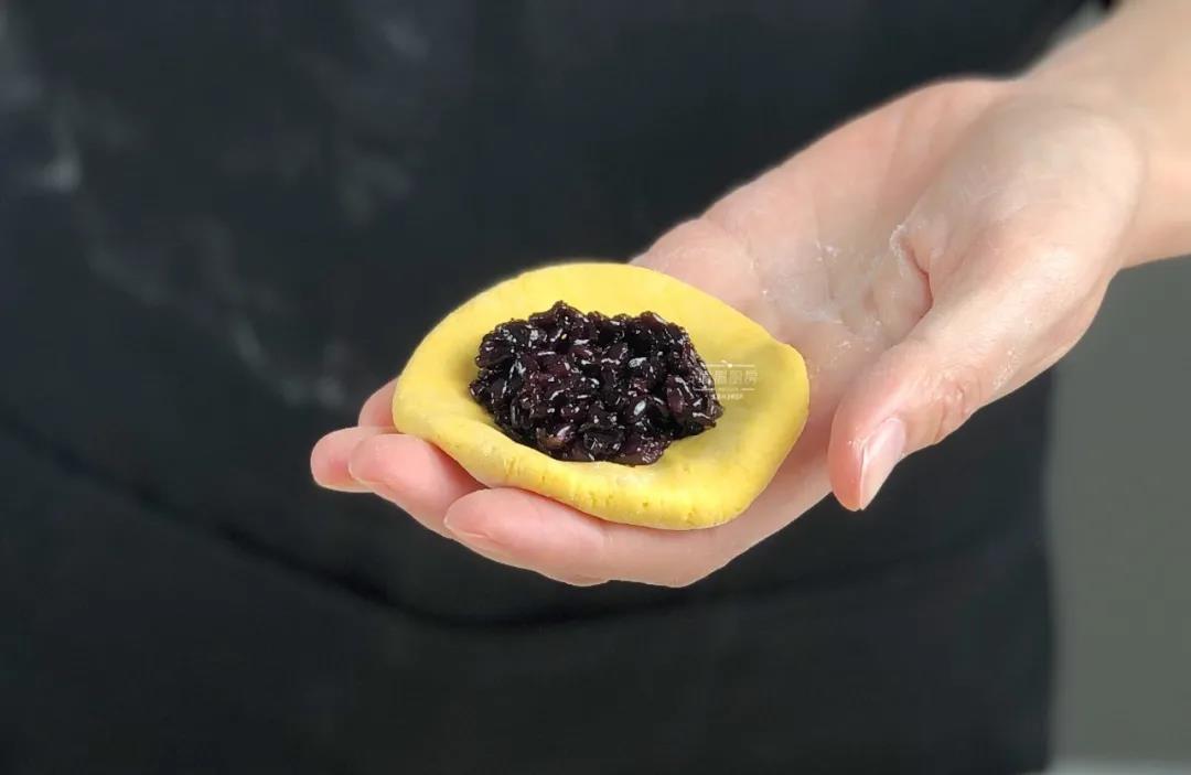 南瓜紫米饼
