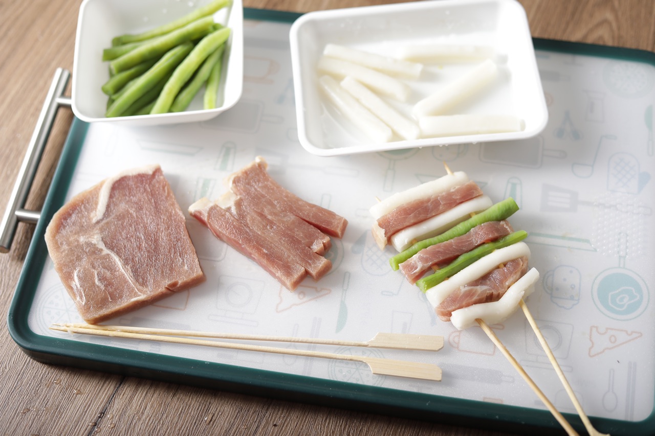 年糕肉串串