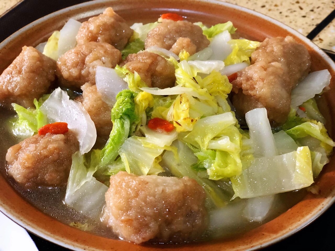 年味浓浓的肉圆子