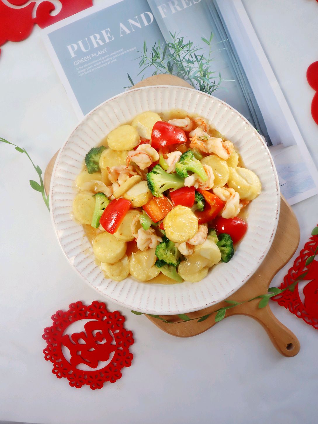 年夜菜三鲜日本豆腐❤️高颜值、营养丰富又补钙❗️