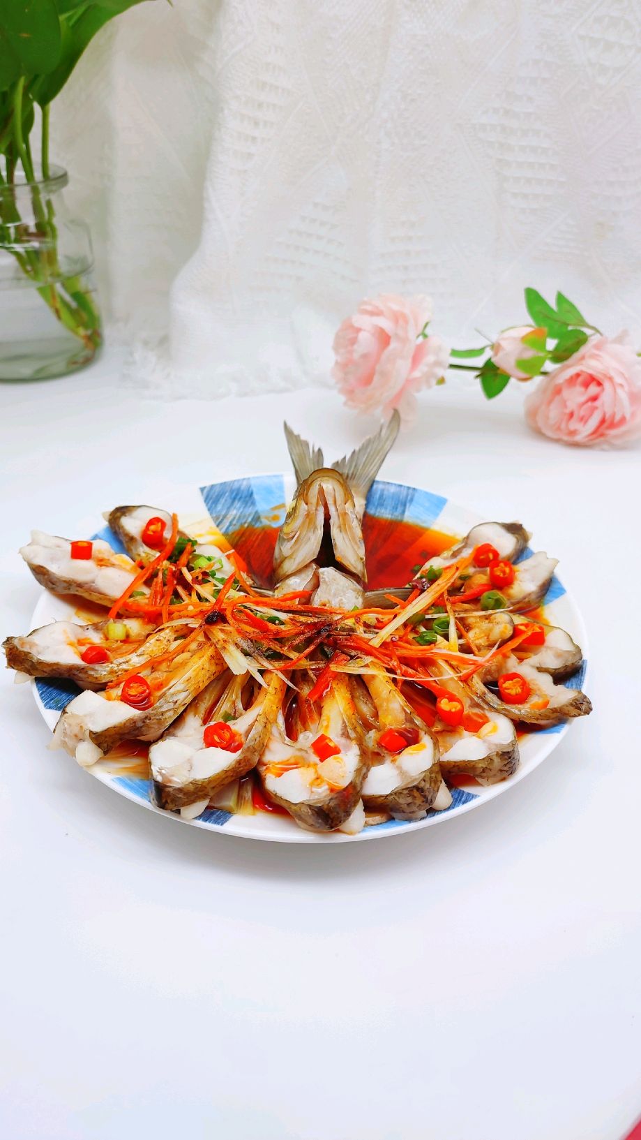 年夜菜必备/孔雀开屏清蒸鱼