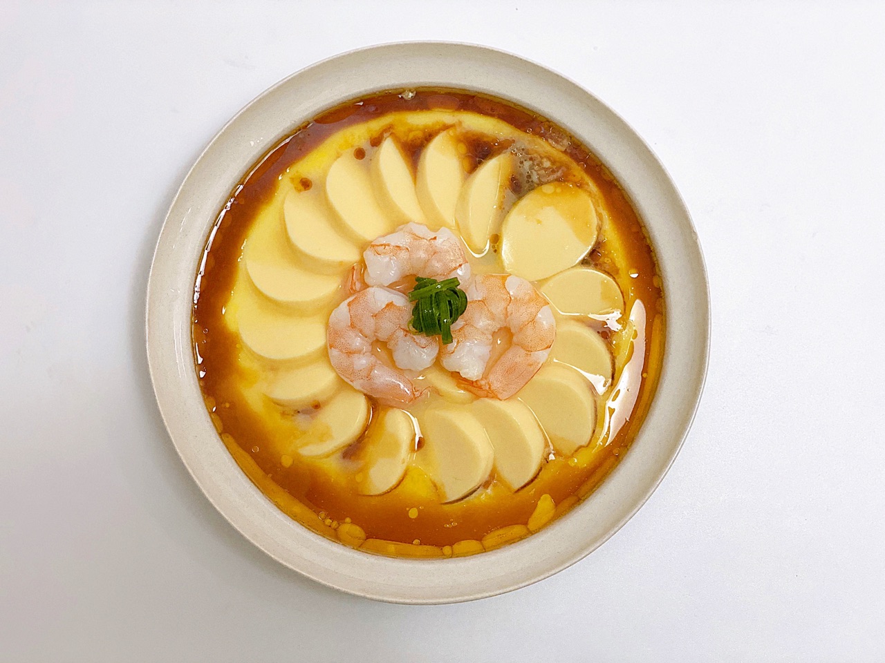 年夜菜｜芙蓉花开·玉子豆腐虾仁蒸蛋