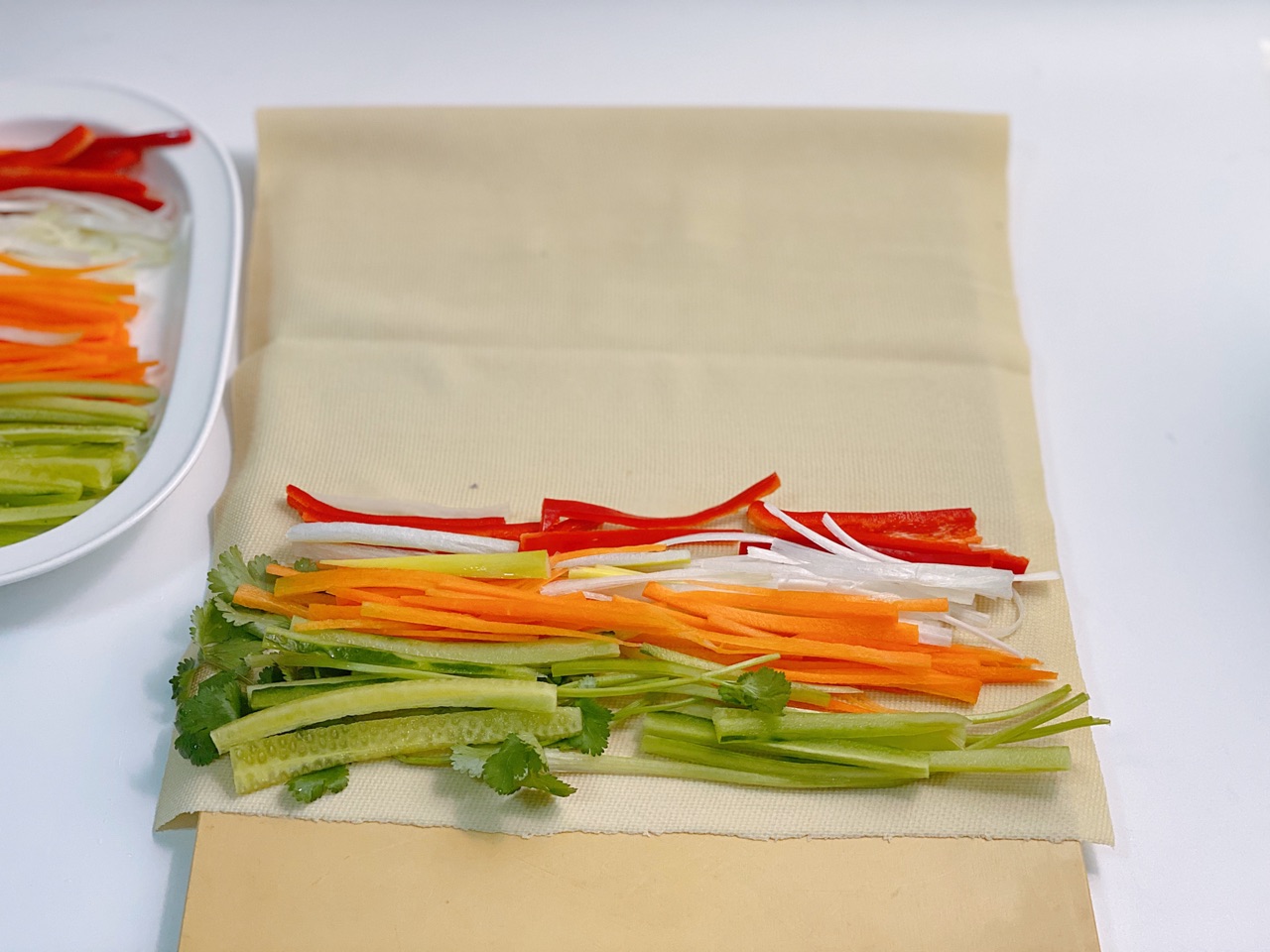 年夜菜｜花开富贵·京酱肉丝千张蔬菜卷