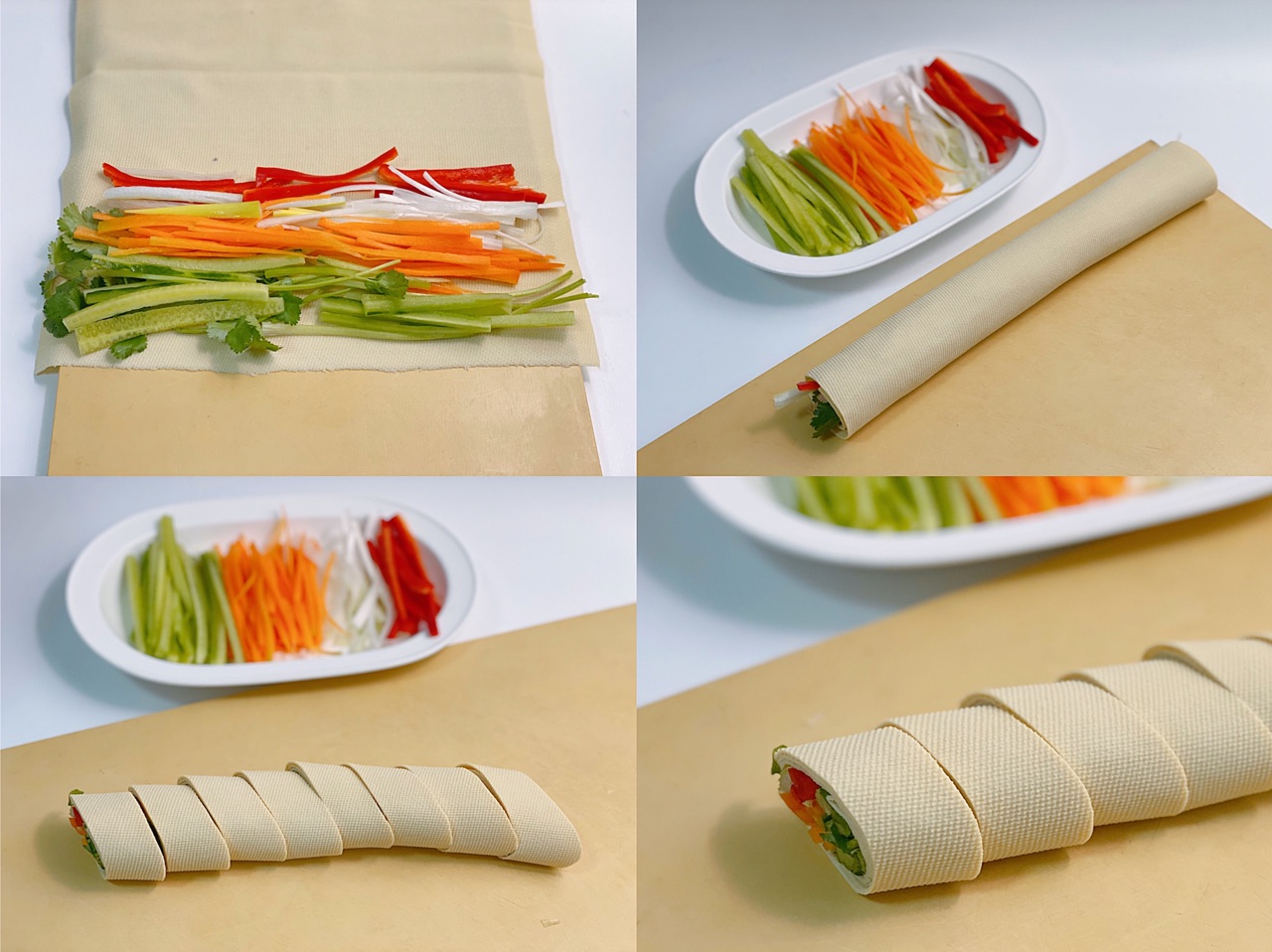 年夜菜｜花开富贵·京酱肉丝千张蔬菜卷