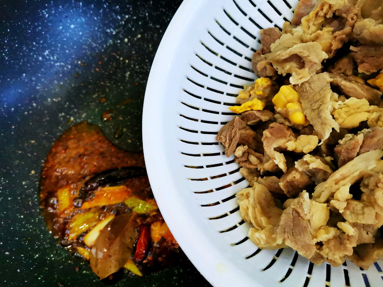 年夜饭菜单——筋头巴脑炖土豆