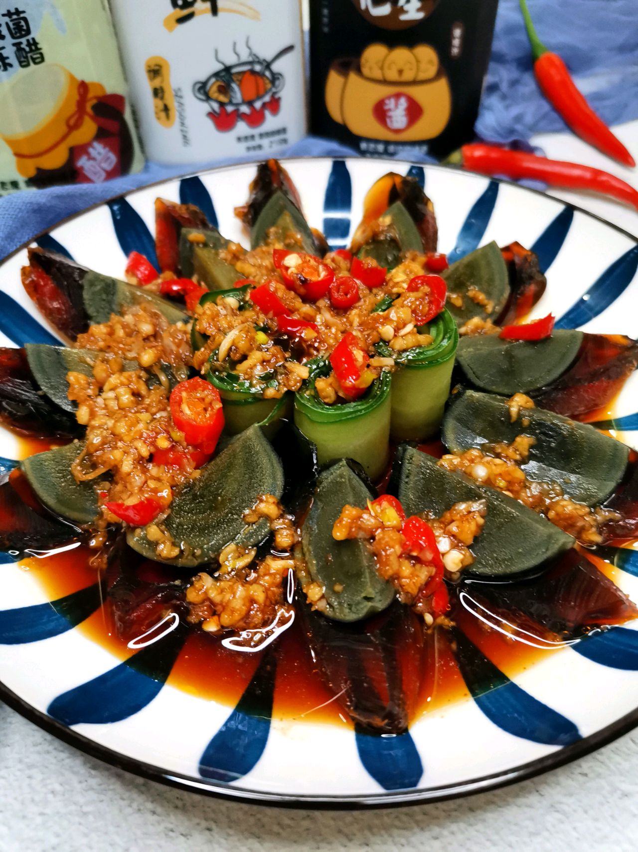 年夜饭菜单——满堂吉庆（老醋皮蛋）